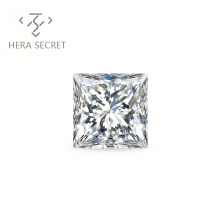 ForeverFlame  G H 6ct Princess  Cut VVS1 diamond CVD CZ Moissanite chic  jewelry